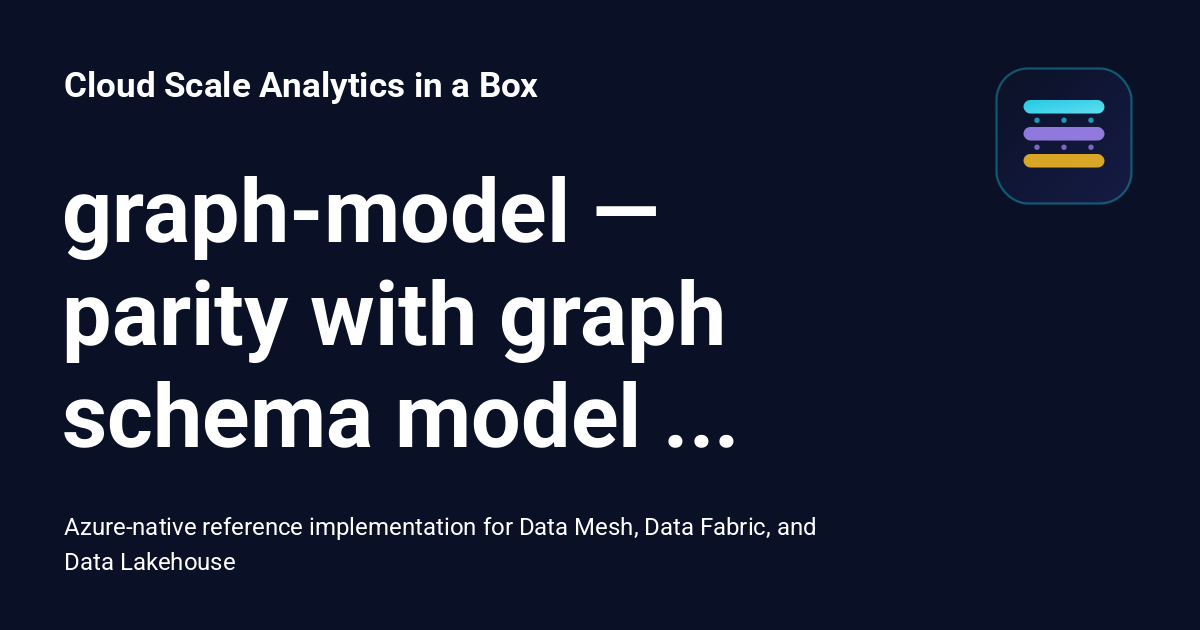graph-model — parity with graph schema model materialized to Azure Data ...