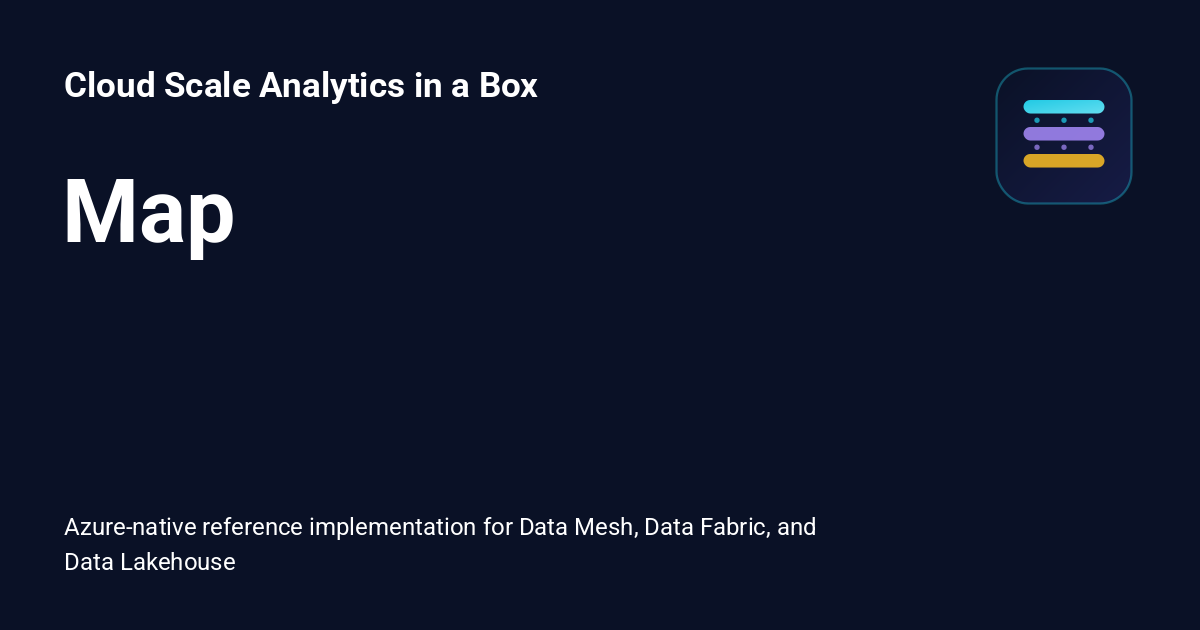 Map - Cloud Scale Analytics in a Box