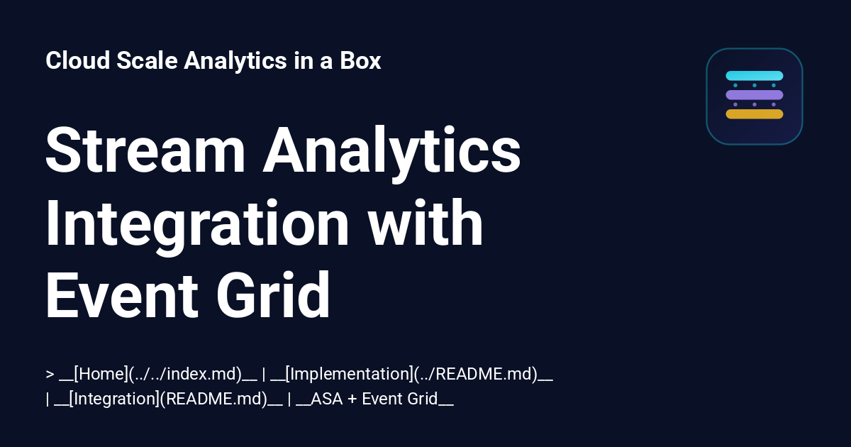Stream Analytics Integration with Event Grid - Cloud Scale Analytics in ...