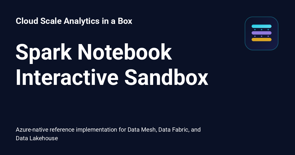 Spark Notebook Interactive Sandbox - Cloud Scale Analytics in a Box