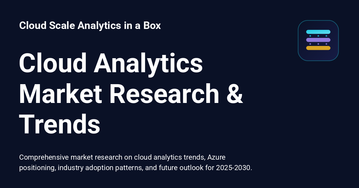 Cloud Analytics Market Research & Trends - Cloud Scale Analytics in a Box