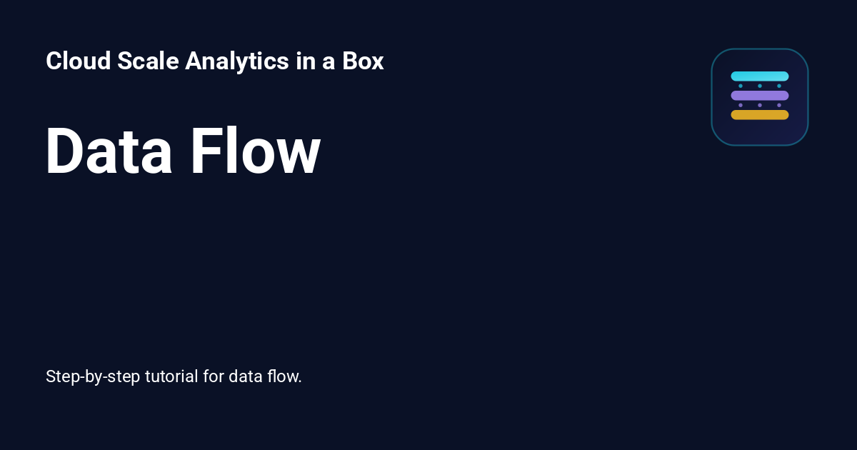 Data Flow - Cloud Scale Analytics in a Box