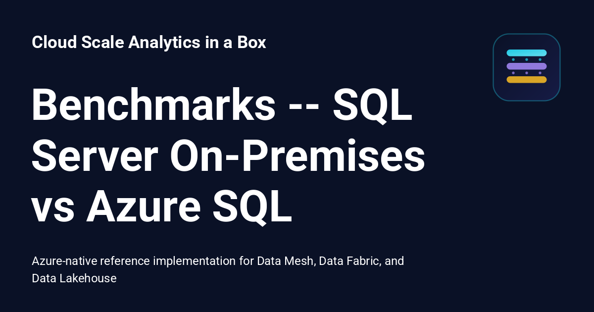 Benchmarks -- SQL Server On-Premises vs Azure SQL - Cloud Scale ...